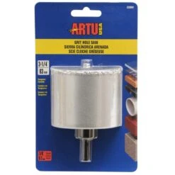 ARTU 3-1/4 In. Carbide Grit Hole Saw Arbor 1 Pc