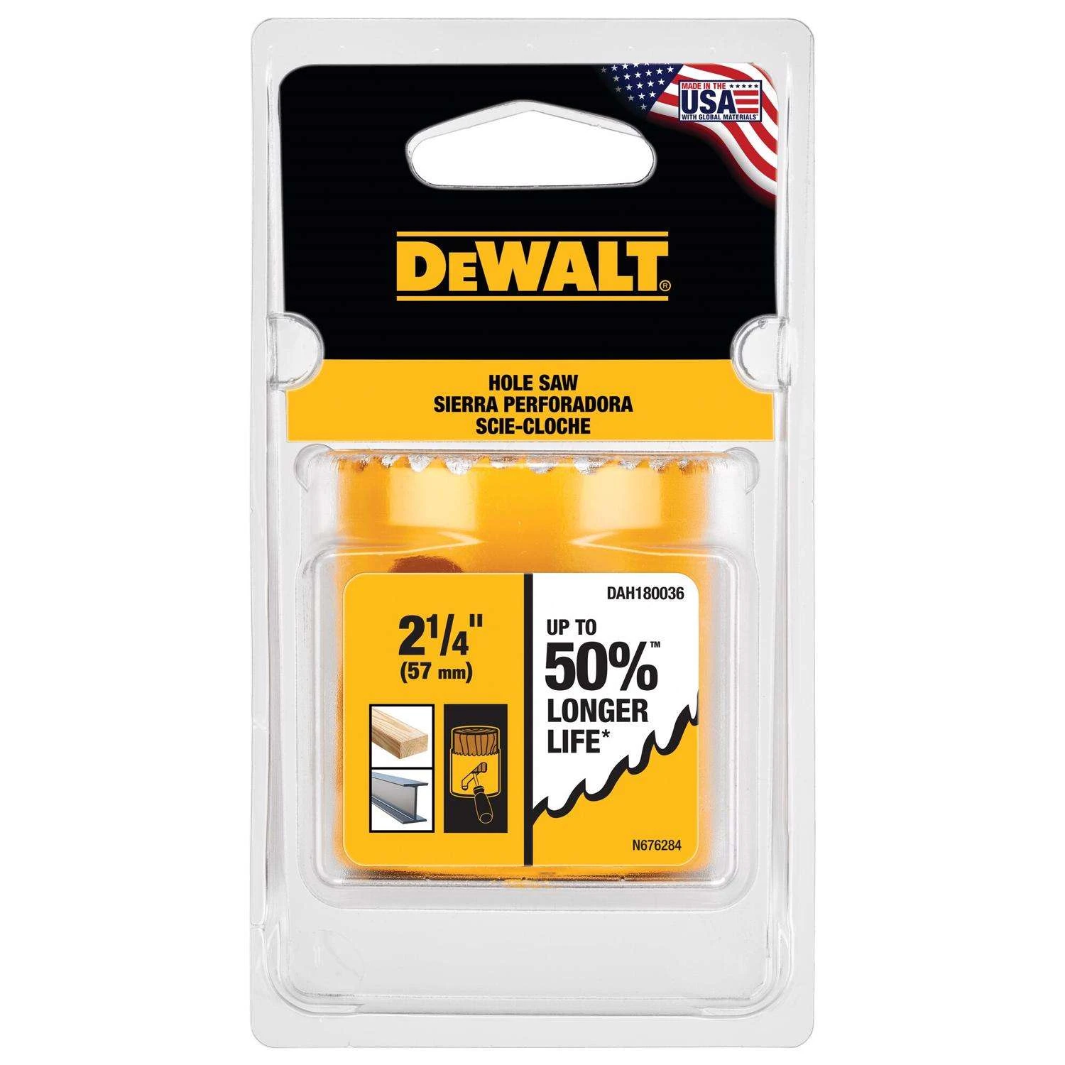 DeWalt 2-1/4 In. Bi-Metal Hole Saw 1 Pk 1 DeWalt 2-1/4 In. Bi-Metal Hole Saw 1 Pk