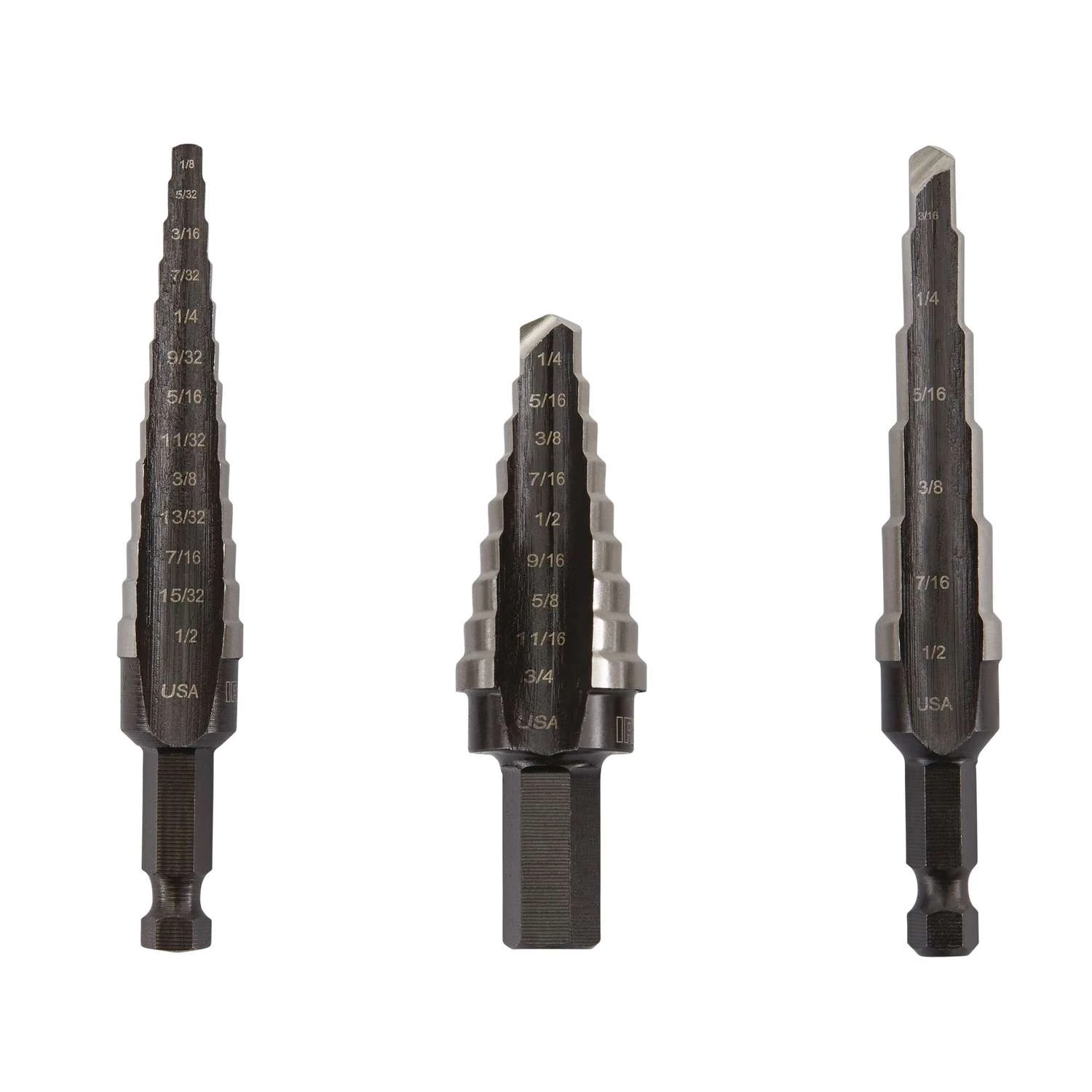 Irwin Unibit Assorted L High Speed Steel Step Drill Bit Set 3 Pc 1 Irwin Unibit Assorted L High Speed Steel Step Drill Bit Set 3 Pc