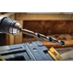 DeWalt Black & Gold 1/2 In. X 6 In. L High Speed Steel Split Point Drill Bit Reduced Round Shank 1 P -Irwins Zone 272ac496 d410 403a 9bec 693afefd9005