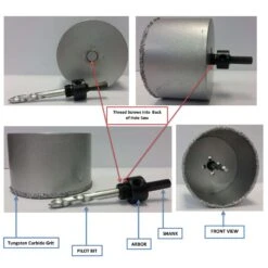 ARTU 2-1/8 In. Carbide Grit Hole Saw Arbor 1 Pc -Irwins Zone 2dbf608a c7c6 4284 a833 90c69dda4dff