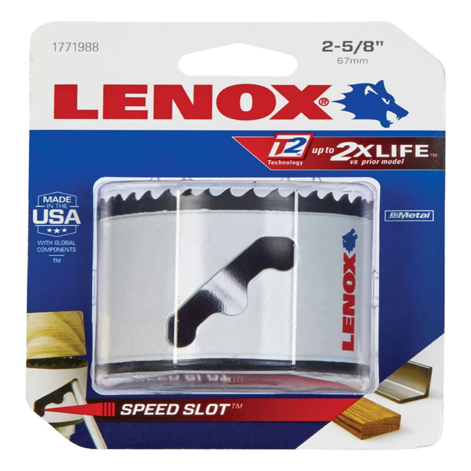 Lenox 2 5/8 In. Bi-Metal Hole Saw 1 Pk 1 Lenox 2 5/8 In. Bi-Metal Hole Saw 1 Pk