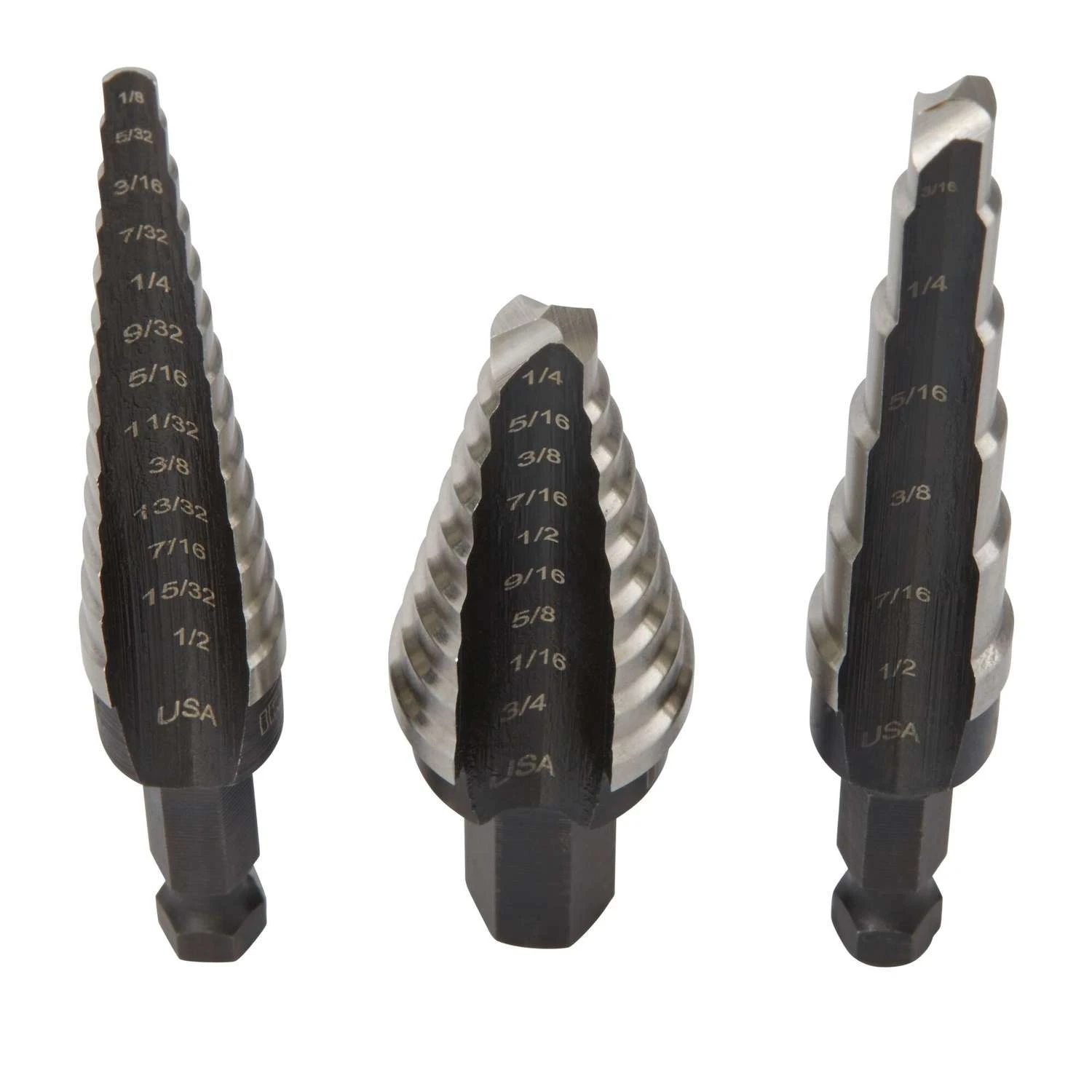 Irwin Unibit Assorted L High Speed Steel Step Drill Bit Set 3 Pc 2 Irwin Unibit Assorted L High Speed Steel Step Drill Bit Set 3 Pc - Image 2