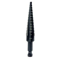 Irwin Unibit 1/8 To 1/2 In. High Speed Steel Step Drill Bit Square Shank 1 Pc