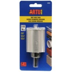 ARTU 2-1/8 In. Carbide Grit Hole Saw Arbor 1 Pc