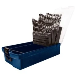 Century Drill & Tool High Speed Steel Brad Point Drill Bit Set 25 Pc