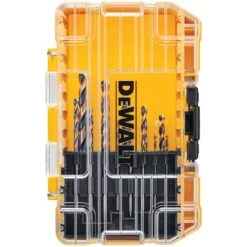 DeWalt Black & Gold High Speed Steel Split Point Drill Bit Set 3-Flat Shank 13 Pc -Irwins Zone 709de8c8 3fb4 4bbb b9ff a12a9356faee