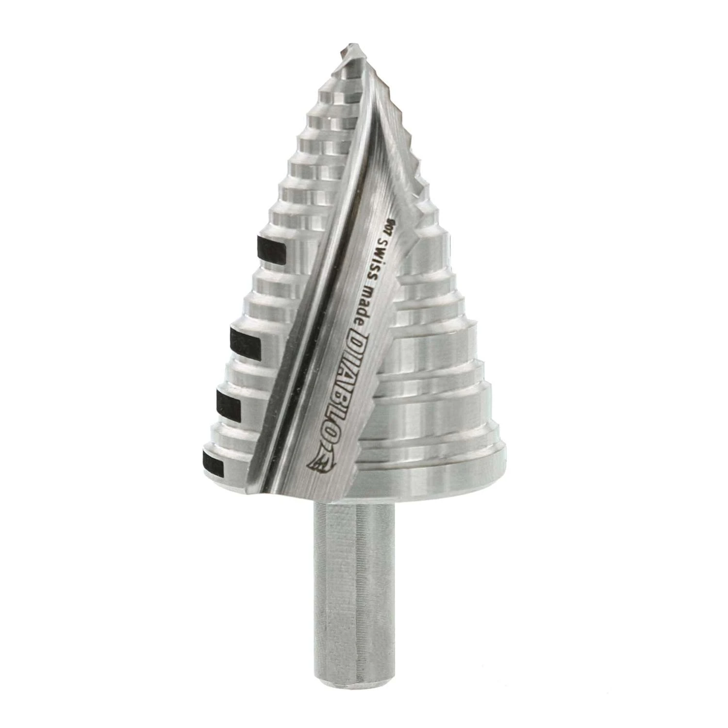 Diablo 1-3/8 In. X 2-29/32 In. L Step Drill Bit 3-Flat Shank 1 Pk 1 Diablo 1-3/8 In. X 2-29/32 In. L Step Drill Bit 3-Flat Shank 1 Pk