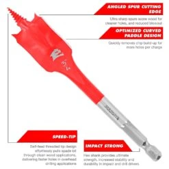 Diablo Demo Demon 1-1/8 In. X 6 In. L High Carbon Steel Nail-Embedded Wood Spade Bit Hex Shank 1 Pk -Irwins Zone 729a9ce2 fc6c 41b6 9bc4 222bb044f9ce