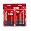 Ace High Speed Steel Drill Bit Set Round Shank 15 Pc