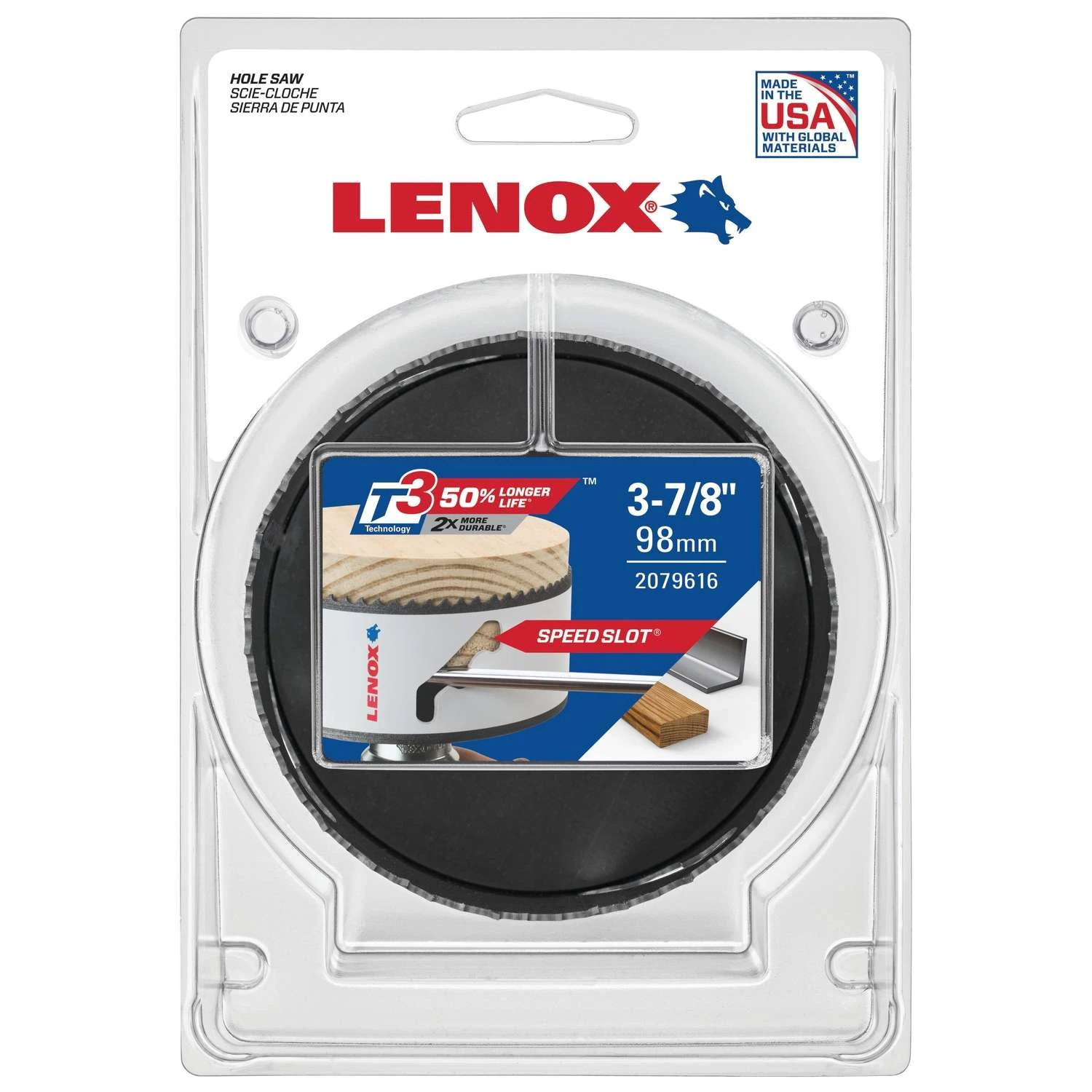 Lenox Speed Slot 3-7/8 In. Bi-Metal Hole Saw 1 Pc 1 Lenox Speed Slot 3-7/8 In. Bi-Metal Hole Saw 1 Pc