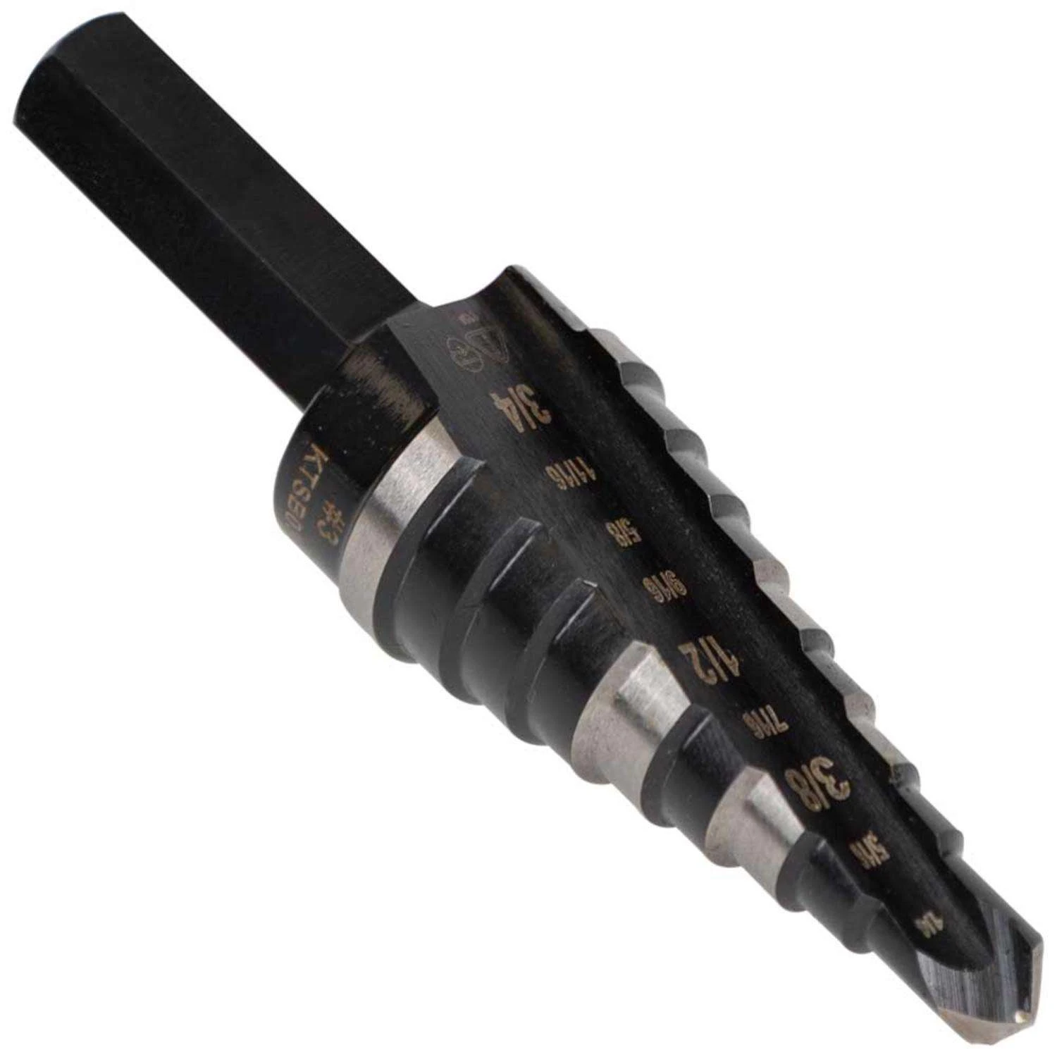 Klein Tools High Speed Steel Step Drill Bit Hex Shank 1 Pc 1 Klein Tools High Speed Steel Step Drill Bit Hex Shank 1 Pc