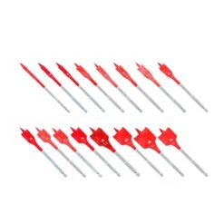 Diablo 6 In. L High Speed Steel Clean Wood Spade Bit Set Hex Shank 16 Pc
