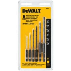 DeWalt Rapid Load Black Oxide Drill Bit Set Hex Shank 6 Pc