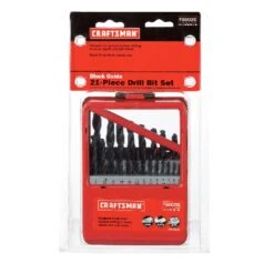 Craftsman Black Oxide Drill Bit Set Hex Shank 21 Pc