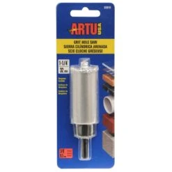 ARTU 1-1/4 In. Carbide Grit Hole Saw Arbor 1 Pc