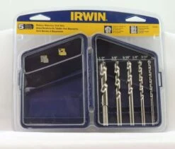 Irwin High Speed Steel Masonry Drill Bit Set Straight Shank 5 Pc