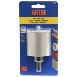 ARTU 2-1/2 In. Carbide Grit Hole Saw Arbor 1 Pc