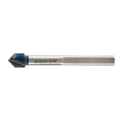 Bosch 5/16 In. X 4 In. L Carbide Tipped Glass And Tile Bit 3-Flat Shank 1 Pc