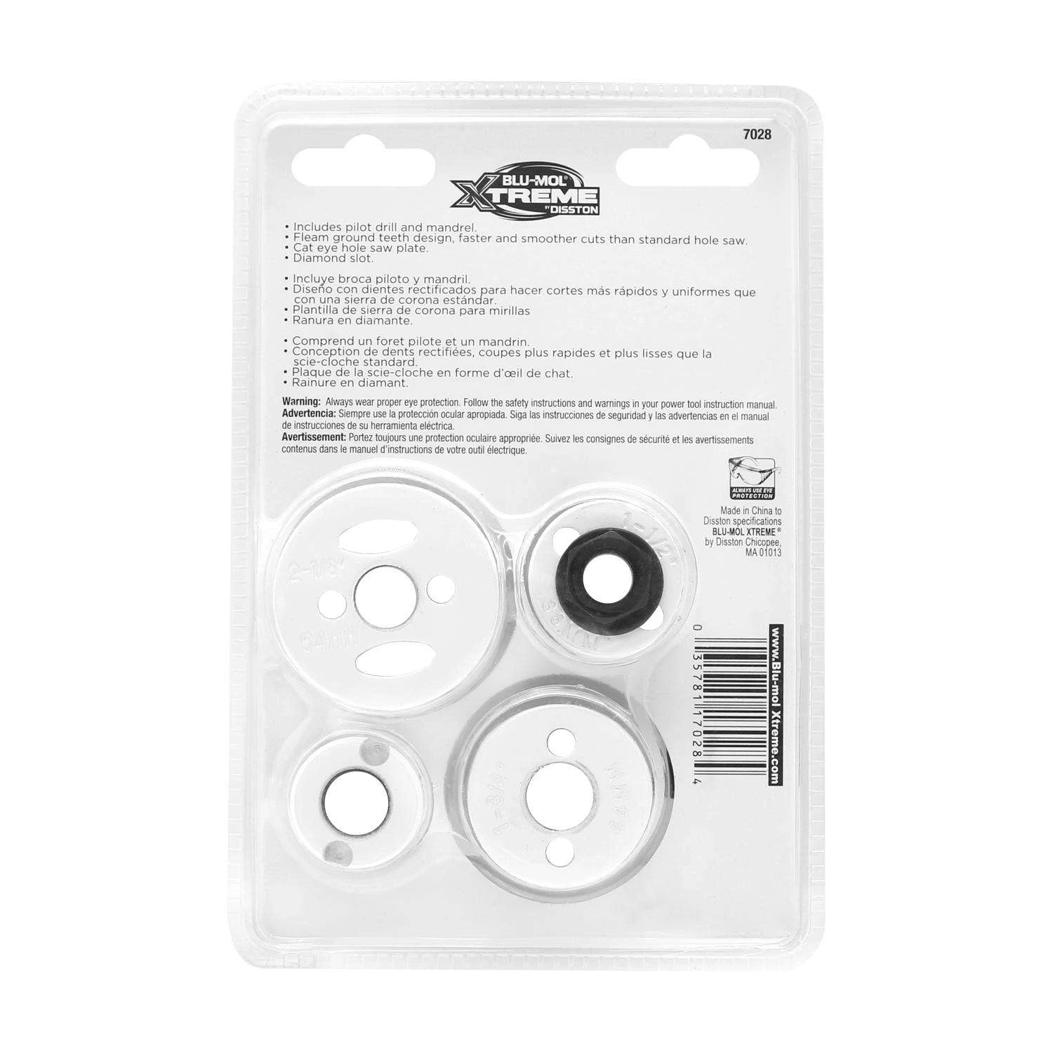 Blu-Mol Xtreme Bi-Metal Hole Saw Set 5 Pc 2 Blu-Mol Xtreme Bi-Metal Hole Saw Set 5 Pc - Image 2