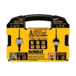 DeWalt Assorted In. Bi-Metal Plumber's Hole Saw Kit 9 Pc