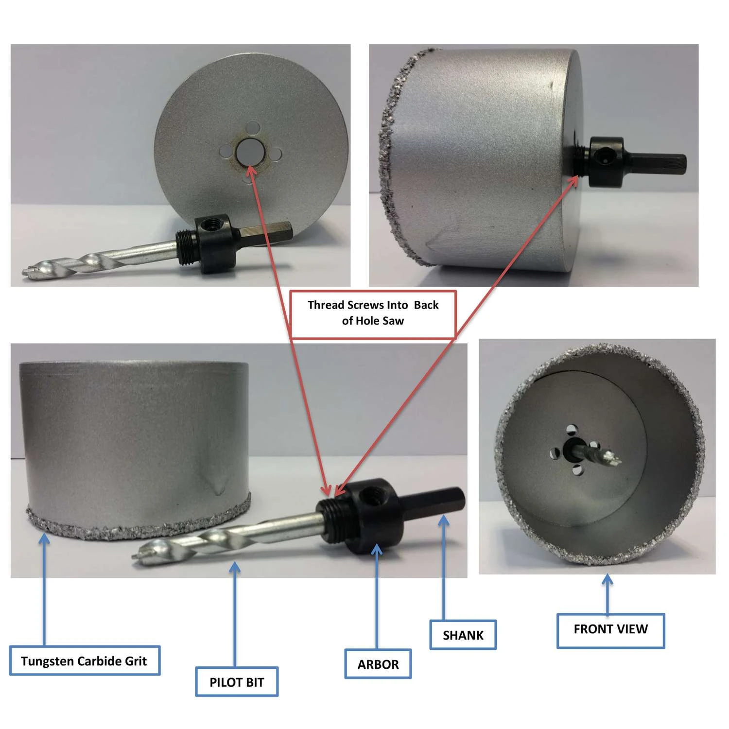 ARTU 3/8 In. Carbide Grit Replacement Pilot Bit 1 Pc 2 ARTU 3/8 In. Carbide Grit Replacement Pilot Bit 1 Pc - Image 2