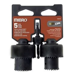 MIBRO Carbon Steel Hole Saw Set 5 Pc