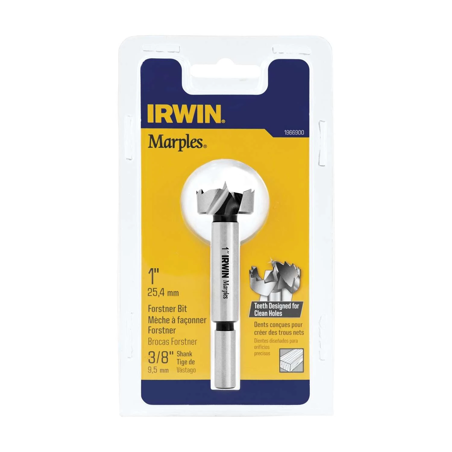 Irwin Marples 1 In. X 4 In. L Carbon Steel Forstner Drill Bit Round Shank 1 Pc 3 Irwin Marples 1 In. X 4 In. L Carbon Steel Forstner Drill Bit Round Shank 1 Pc - Image 3
