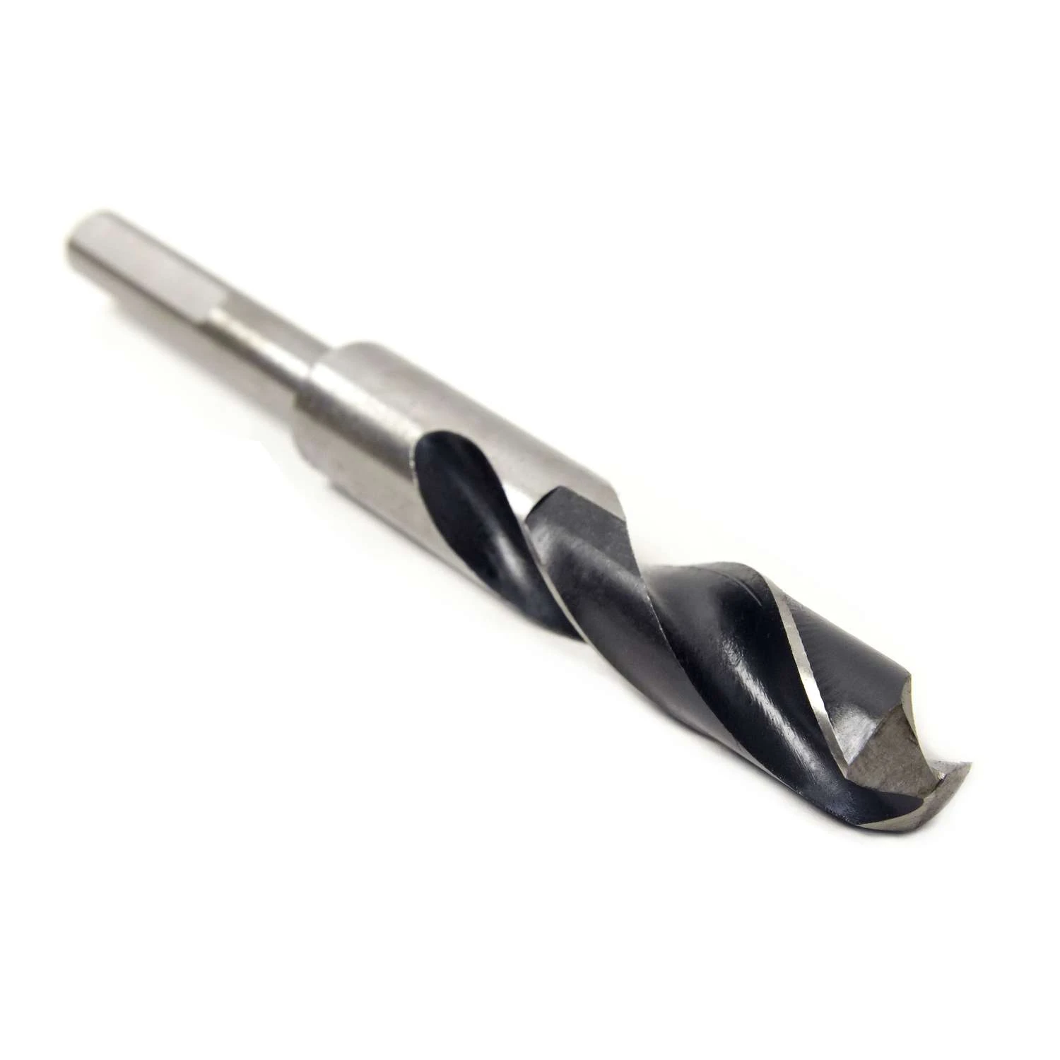 MIBRO 9/16 In. X 6 In. L High Speed Steel Silver And Deming Drill Bit 3-Flat Shank 1 Pc 2 MIBRO 9/16 In. X 6 In. L High Speed Steel Silver And Deming Drill Bit 3-Flat Shank 1 Pc - Image 2