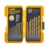 Steel Grip Titanium Drill Bit Set Straight Shank 17 Pc